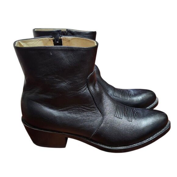 Durango TR820 Leather Biker Western Cowboy Ankle Boots Extra Wide Men's 9 EE - Picture 5 of 12